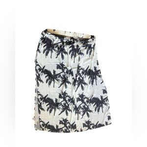 black & white palm tree print sarong size 18